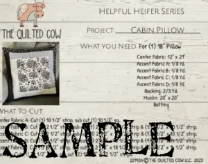 Helpful Heifer Cabin Pillow