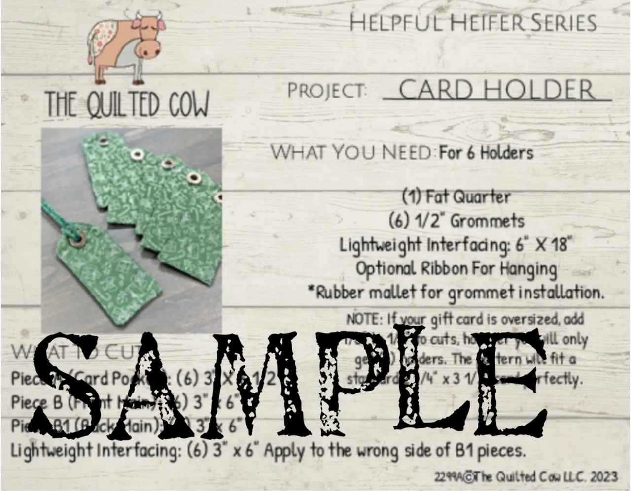 Helpful Heifer Card Holder