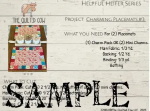 Helpful Heifer Charming Placemats #3