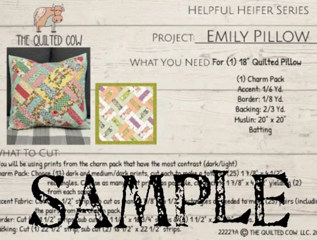 Helpful Heifer Emily Pillow
