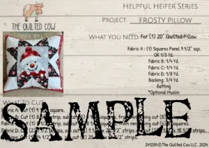 Helpful Heifer Frosty Pillow