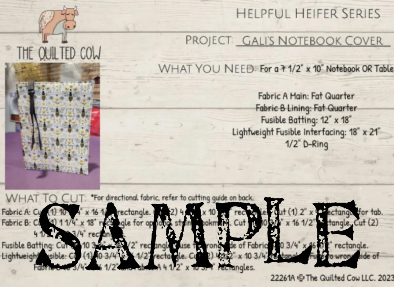 Helpful Heifer Gali's Notebook Cover
