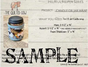 Helpful Heifer Jar/Candle Wrap