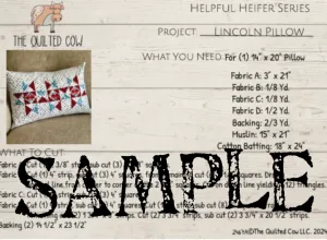 Helpful Heifer Lincoln Pillow