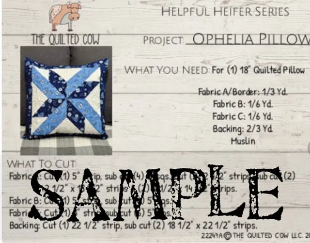 Helpful Heifer Ophelia Pillow
