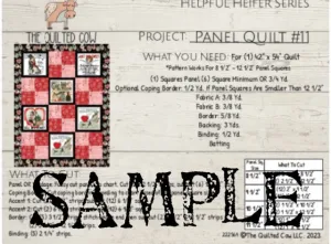 Helpful Heifer Panel Quilt #11