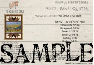 Helpful Heifer Panel Quilt #16