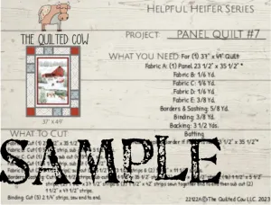 Helpful Heifer Panel Quilt #7