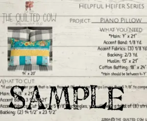 Helpful Heifer Piano Pillow