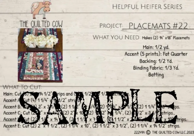 Helpful Heifer Placemat #22