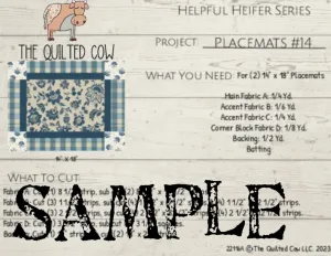 Helpful Heifer Placemats #14