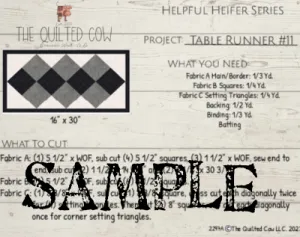 Helpful Heifer Table Runner #11