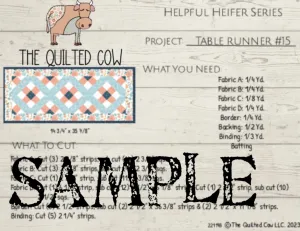 Helpful Heifer Table Runner #15