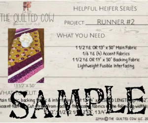Helpful Heifer Table Runner #2