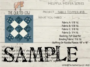 Helpful Heifer Table Topper #18