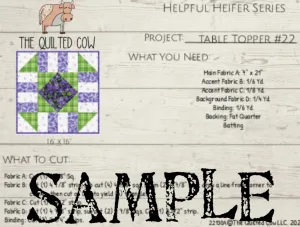 Helpful Heifer Table Topper #22