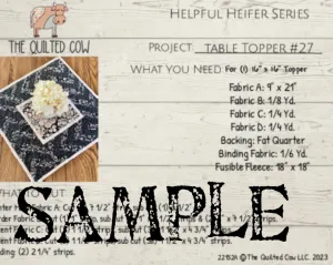 Helpful Heifer Table Topper #27