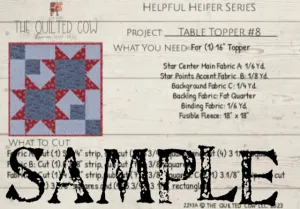 Helpful Heifer Table Topper #8