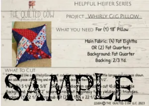 Helpful Heifer Whirly Gig Pillow