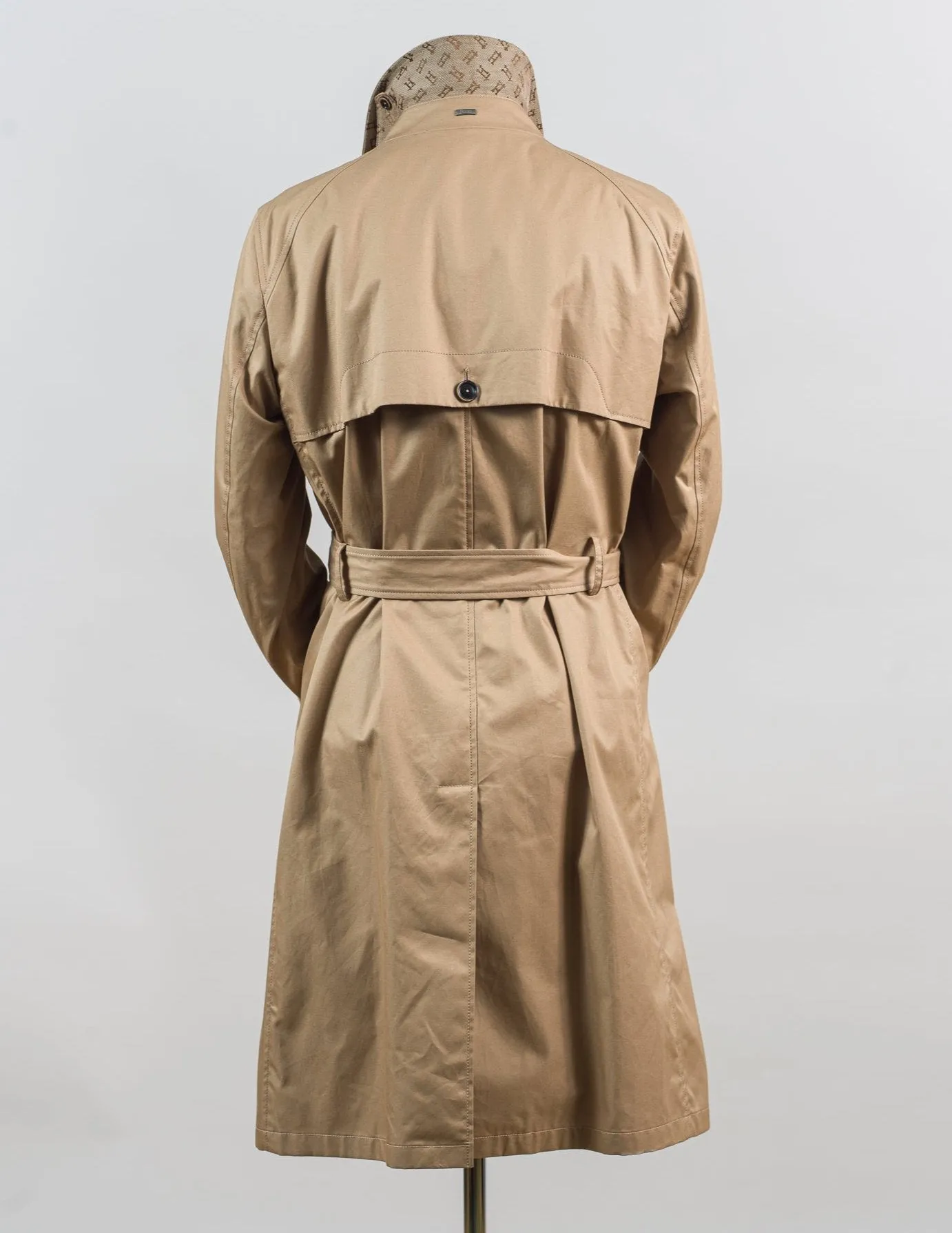 Herno Double-Breasted Trench Coat / Sand
