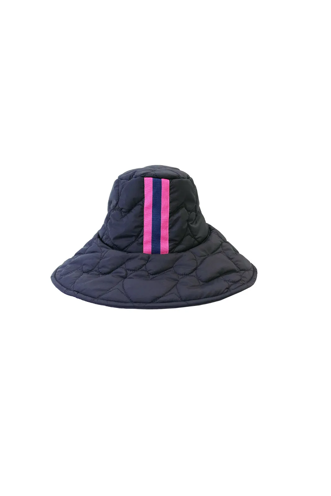 Imperfect Heart Quilted Bucket Hat With Nomad, Indigo