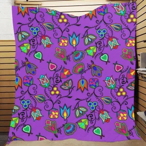 Indigenous Paisley - Dark Orchid Quilted Comforter 70"x80"
