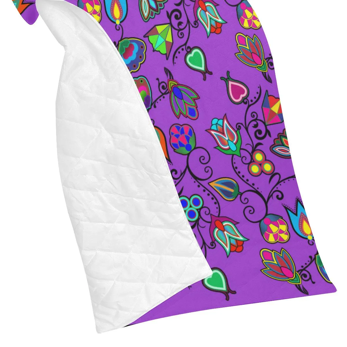 Indigenous Paisley - Dark Orchid Quilted Comforter 70"x80"