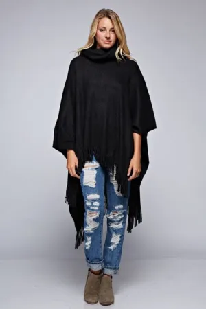 Irene Cowl Neck Poncho