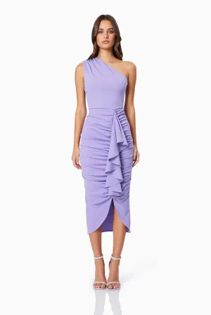 Jade Midi Dress - Purple