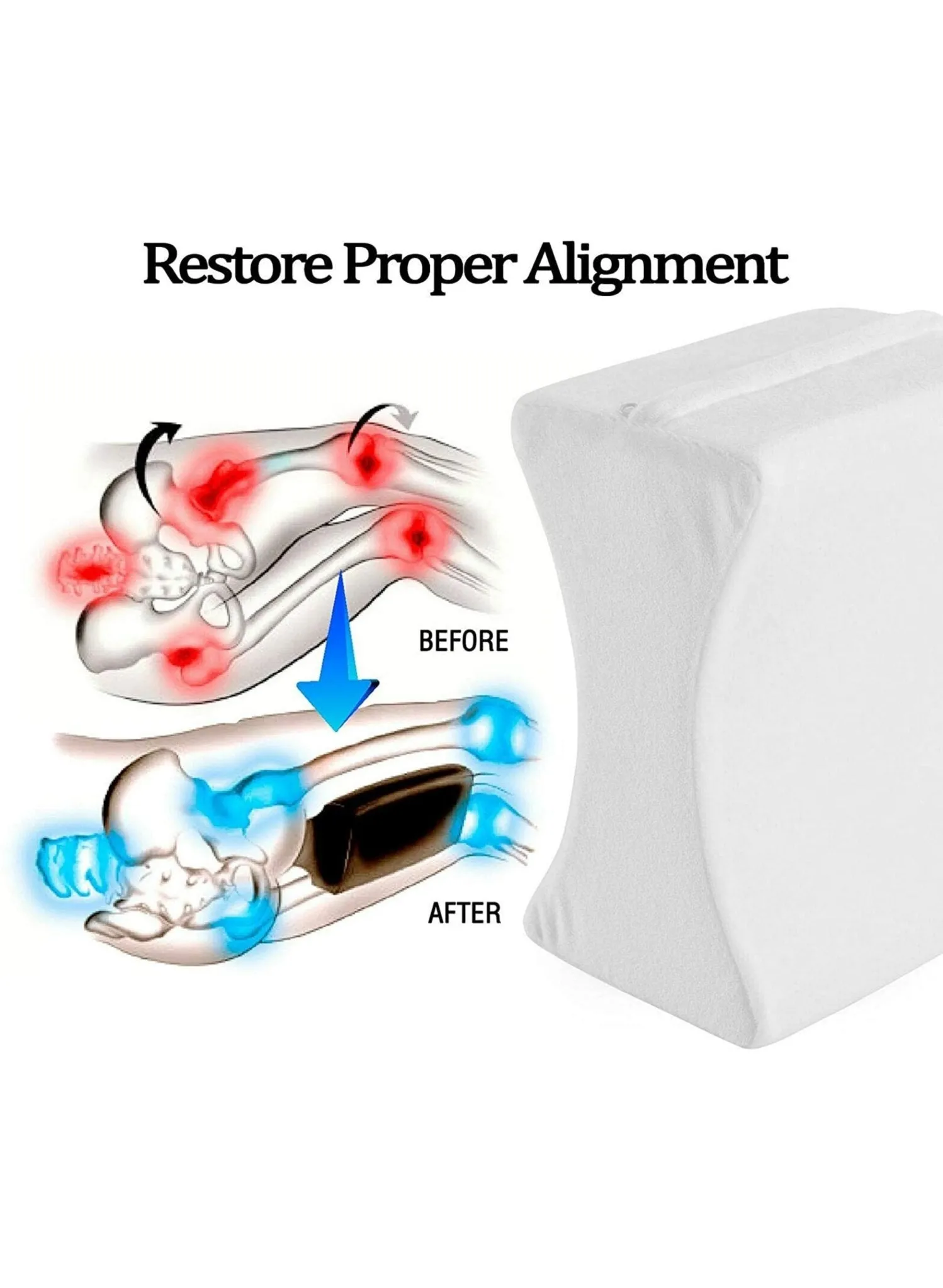 Knee Pillow - White
