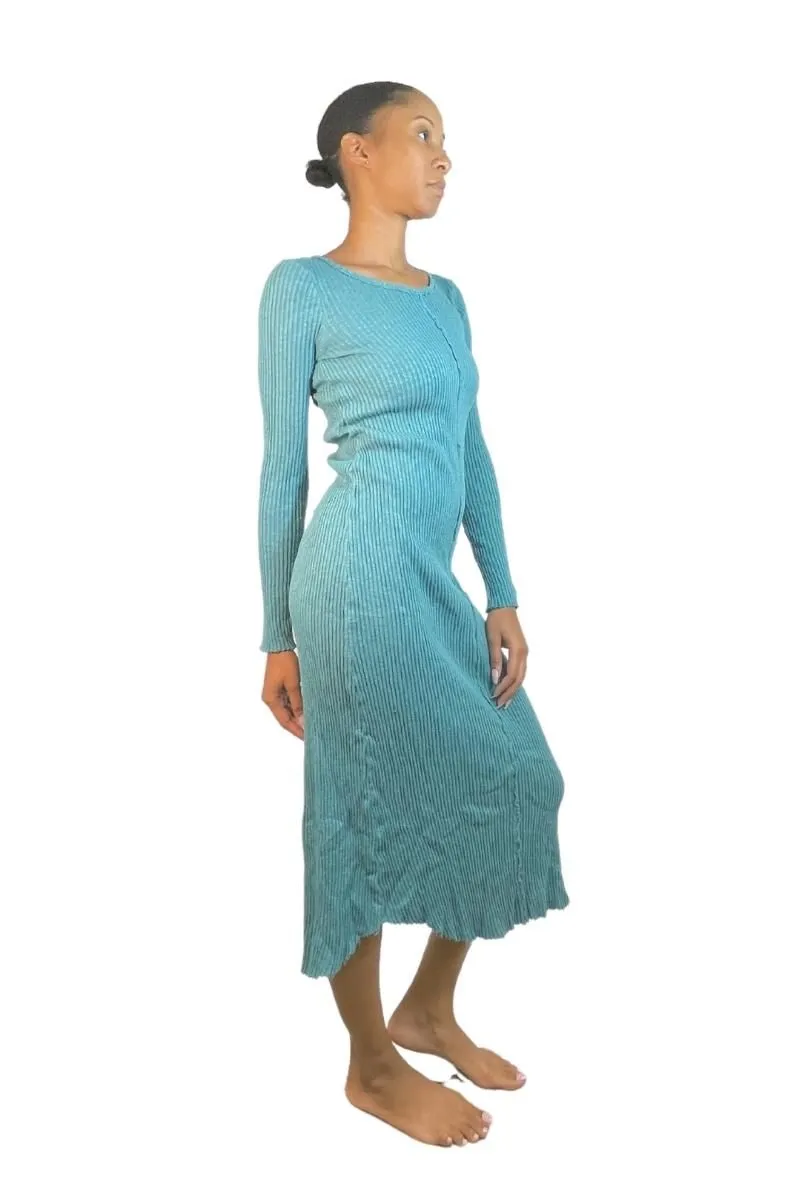 Last Chance! TLA Petite Ribbed Body Con Long Sleeve Dress