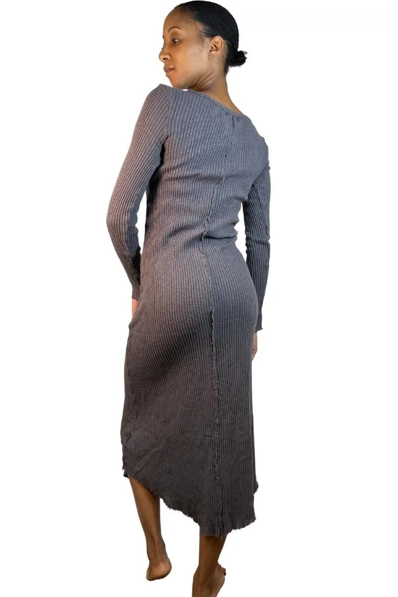 Last Chance! TLA Petite Ribbed Body Con Long Sleeve Dress