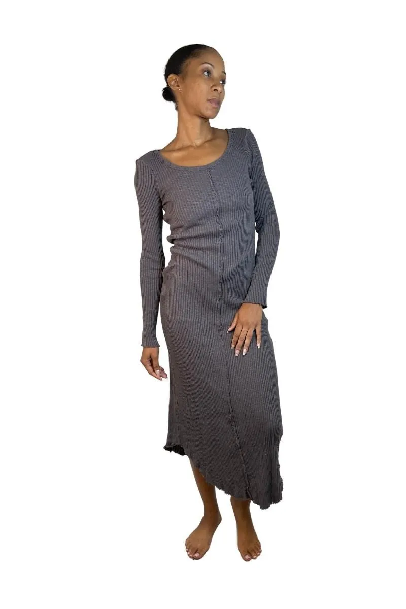 Last Chance! TLA Petite Ribbed Body Con Long Sleeve Dress