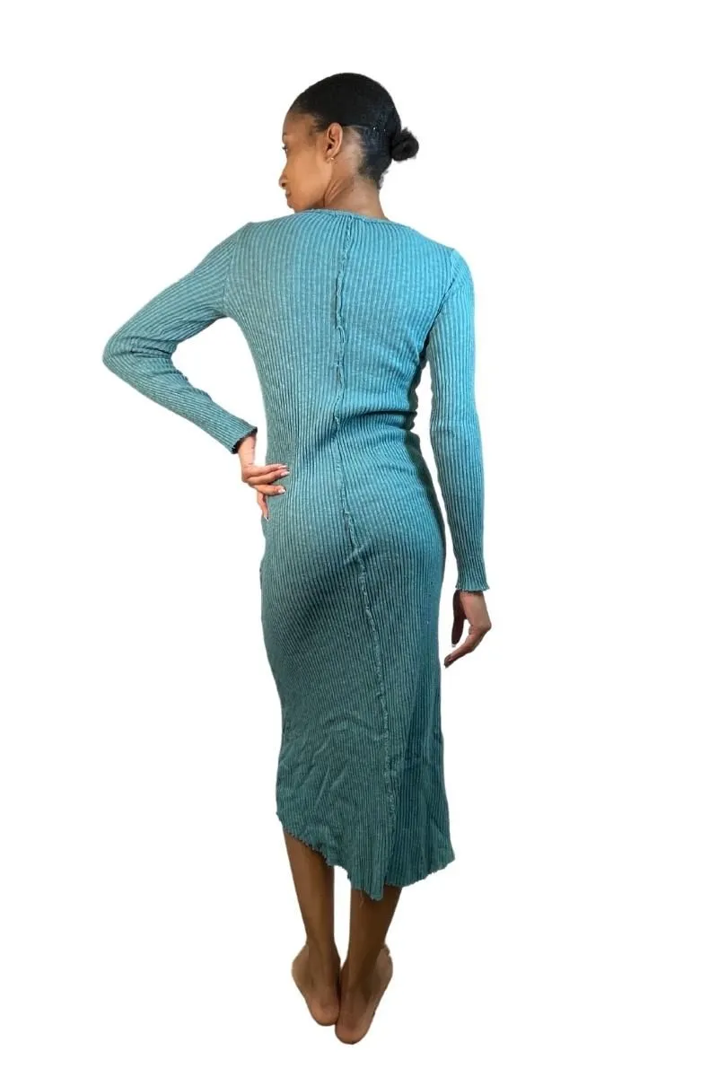 Last Chance! TLA Petite Ribbed Body Con Long Sleeve Dress