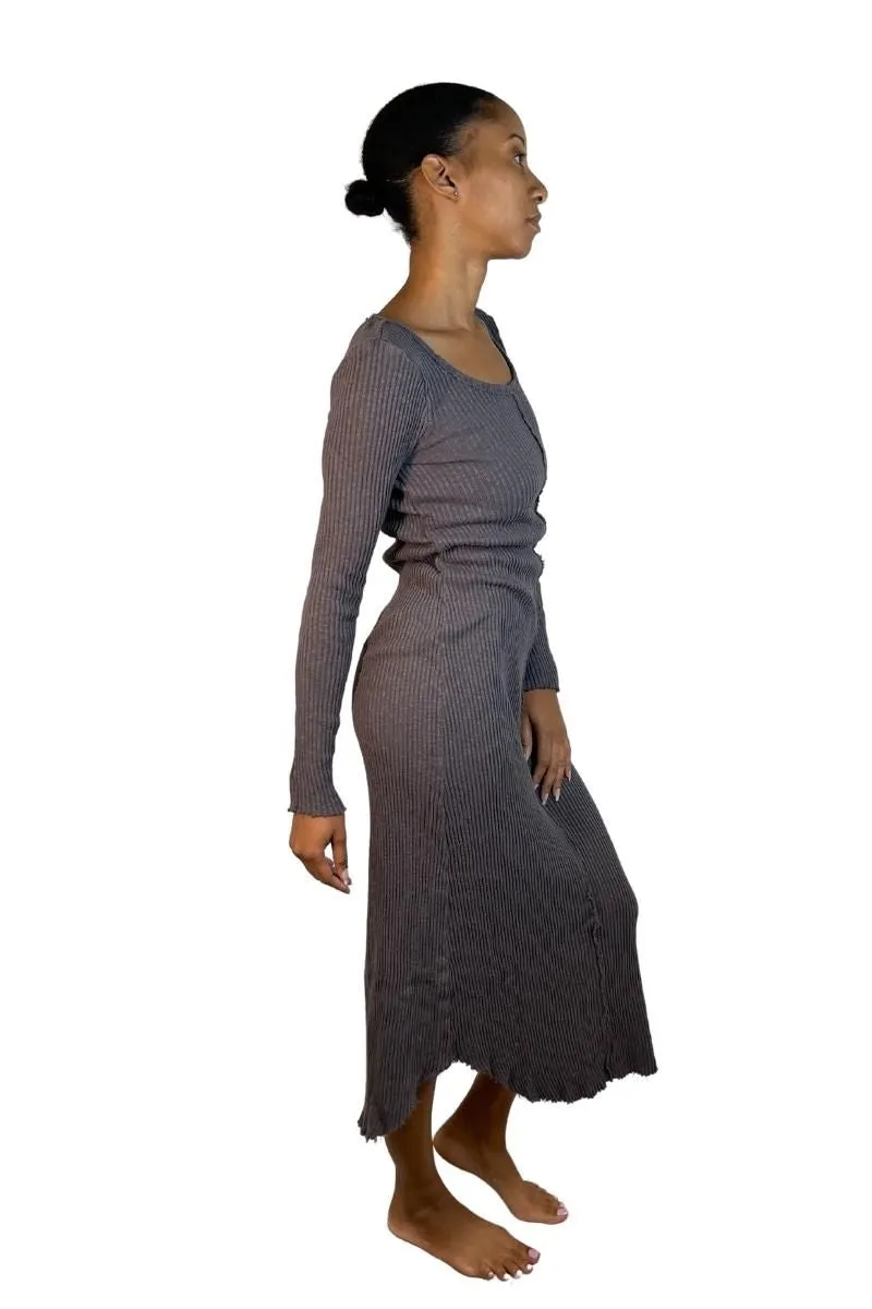 Last Chance! TLA Petite Ribbed Body Con Long Sleeve Dress