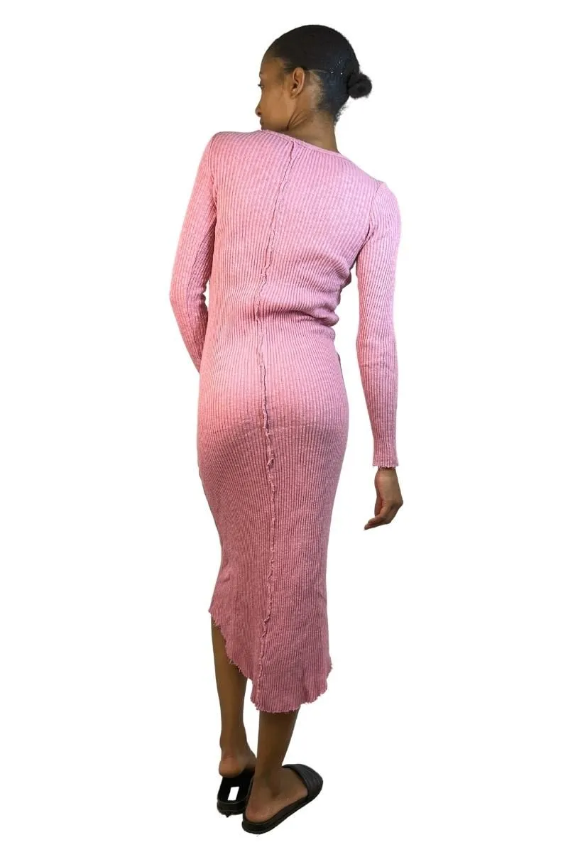 Last Chance! TLA Petite Ribbed Body Con Long Sleeve Dress