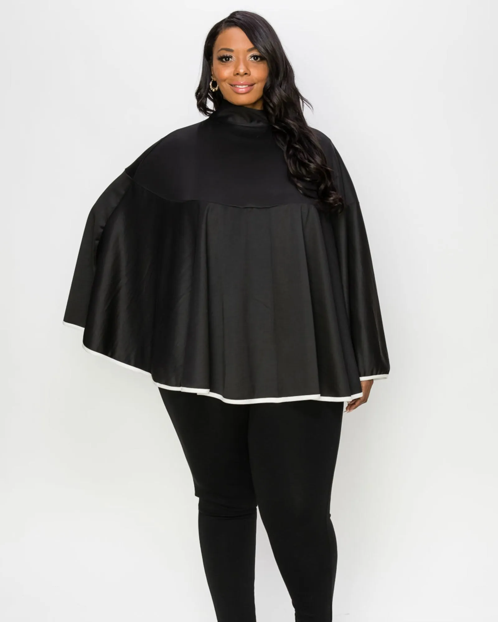 Lisa Cape Poncho | Black