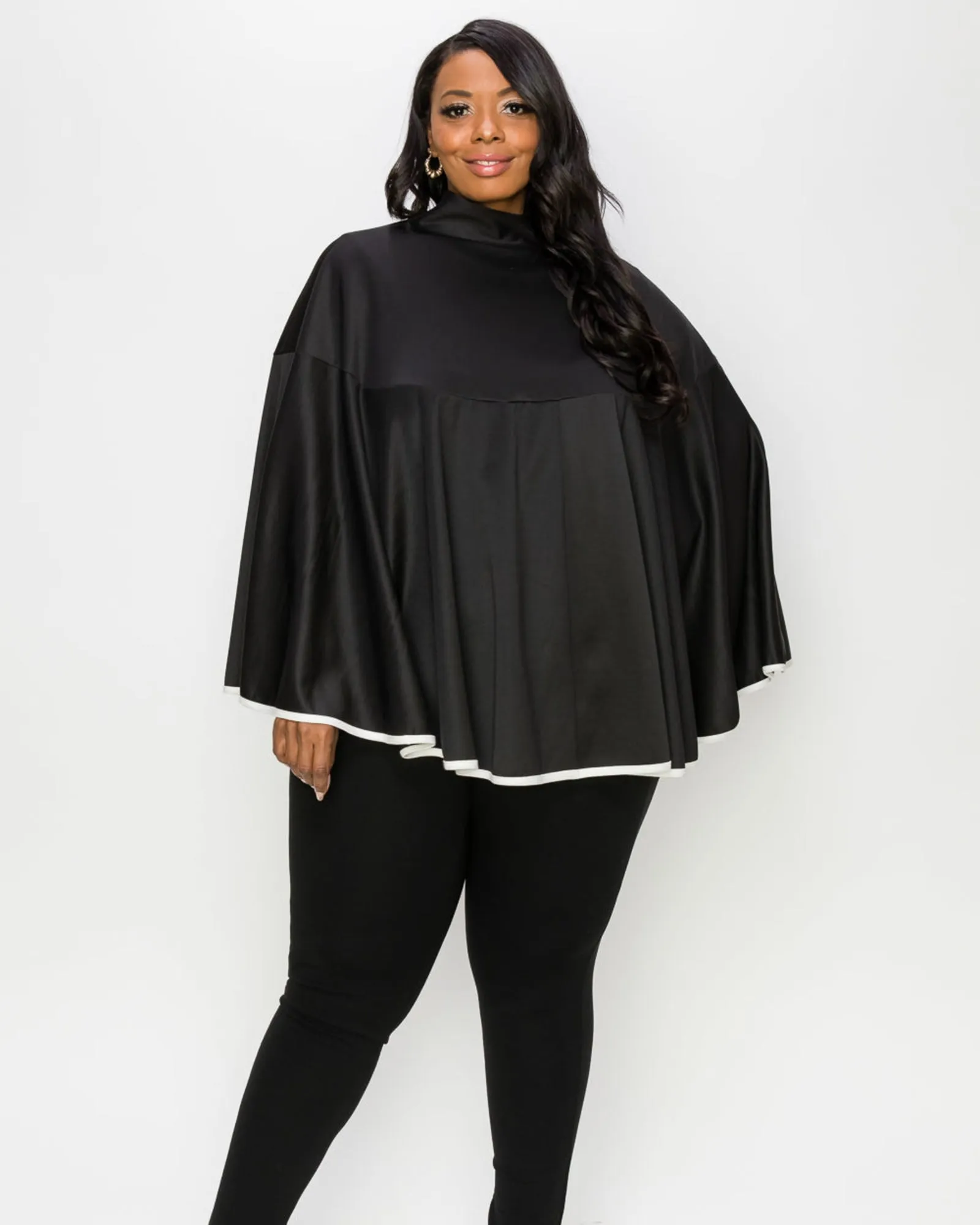 Lisa Cape Poncho | Black