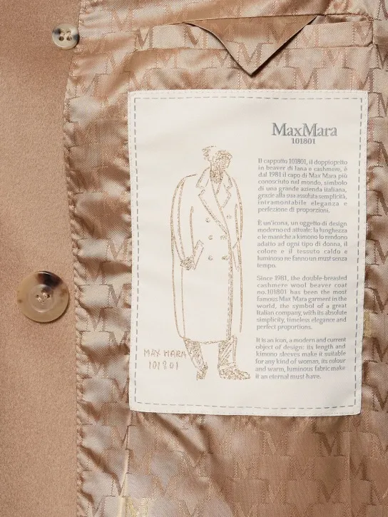 Max Mara   Madame double breasted wool long coat 