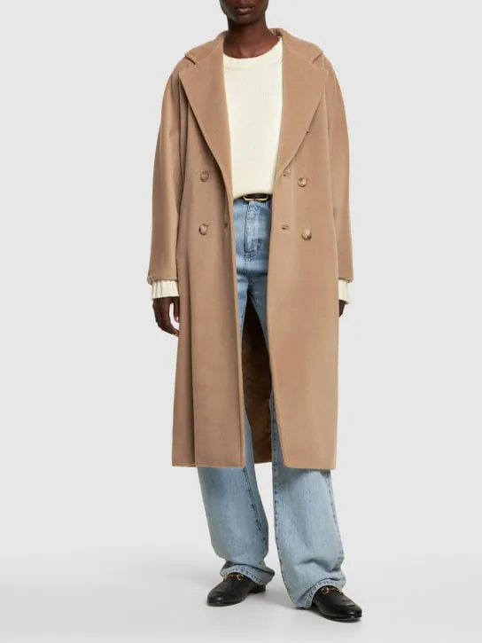 Max Mara   Madame double breasted wool long coat 
