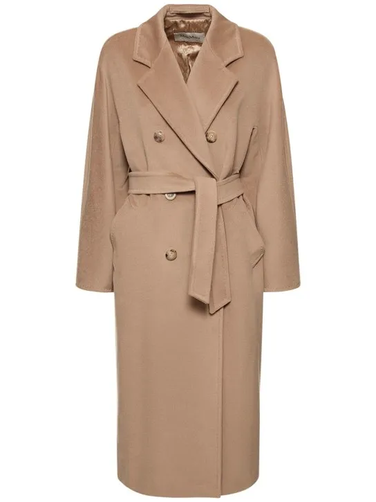 Max Mara   Madame double breasted wool long coat 