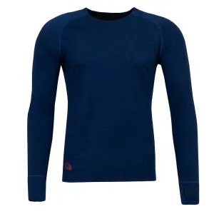 Mens Terreng Merino Blend Long Sleeve Base Layer (Navy)