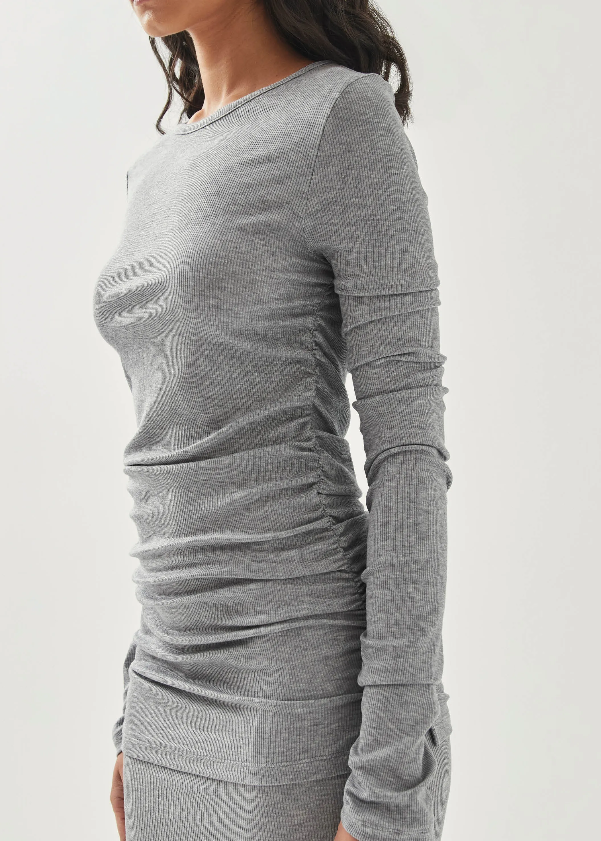 Mexi Grey Melange Top