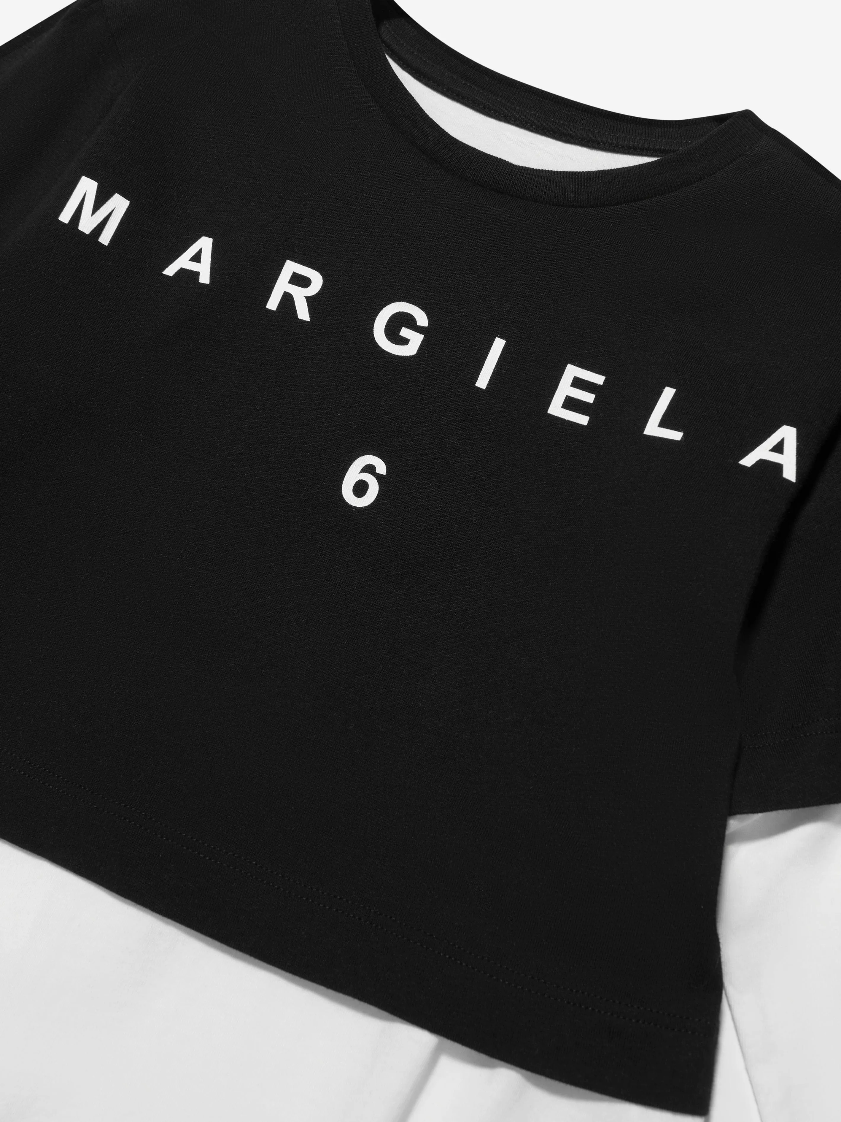 MM6 Maison Margiela Kids Contrast Sleeve T-Shirt Dress
