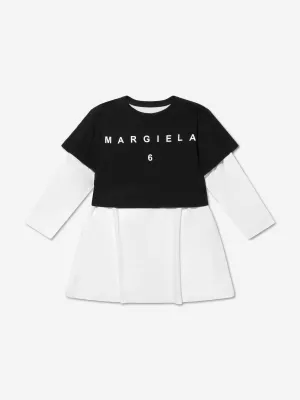 MM6 Maison Margiela Kids Contrast Sleeve T-Shirt Dress