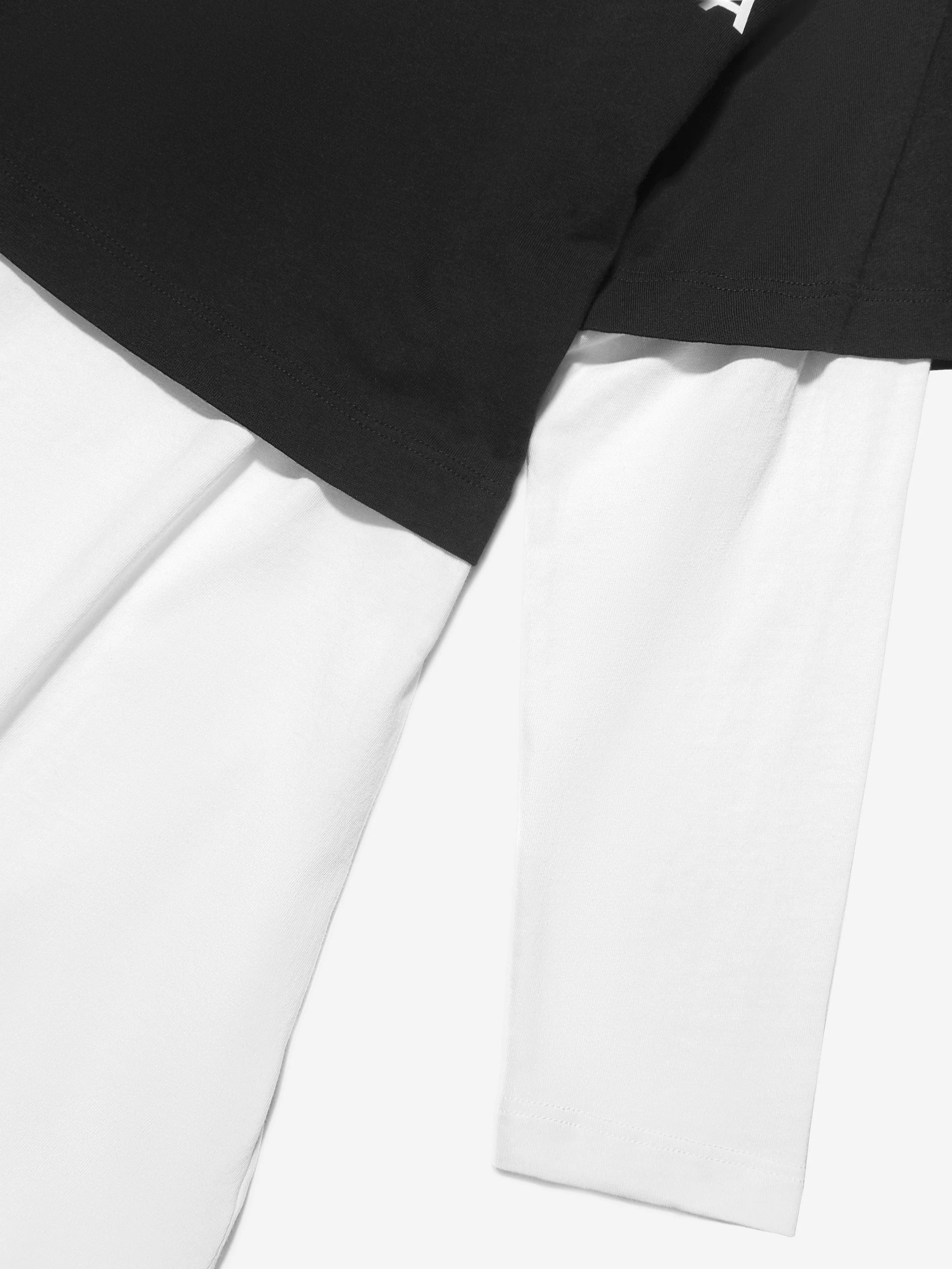 MM6 Maison Margiela Kids Contrast Sleeve T-Shirt Dress