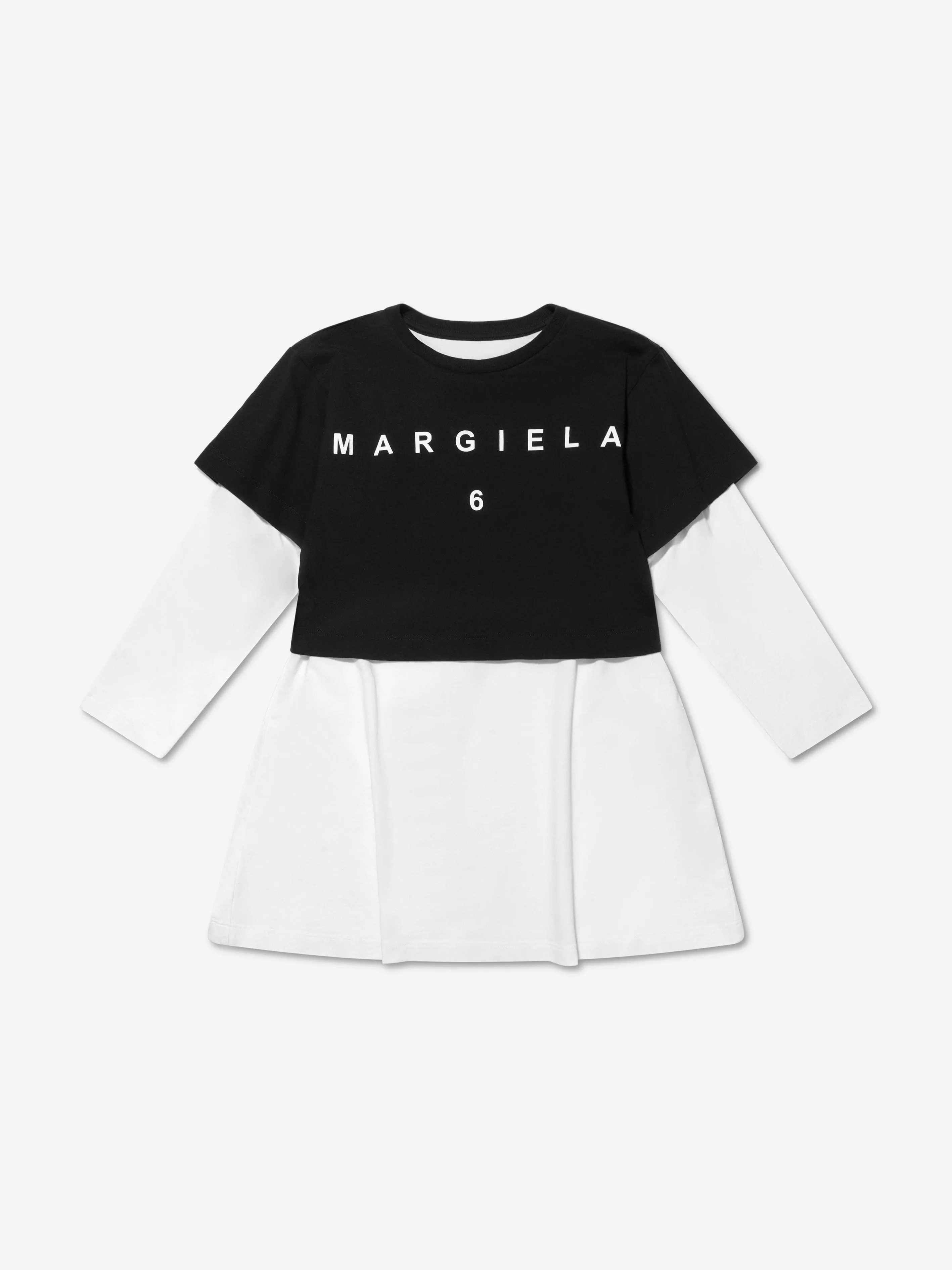 MM6 Maison Margiela Kids Contrast Sleeve T-Shirt Dress