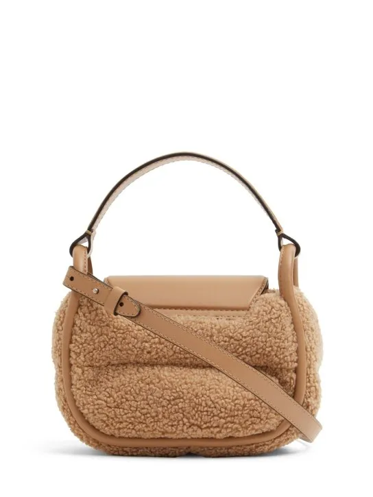 Moncler   Mini Tiarna quilted teddy crossbody bag 