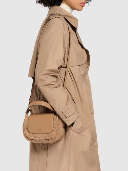 Moncler   Mini Tiarna quilted teddy crossbody bag 