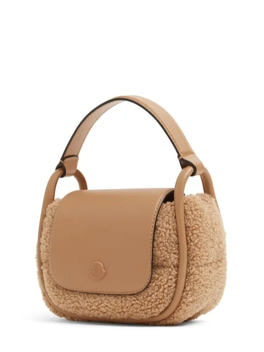 Moncler   Mini Tiarna quilted teddy crossbody bag 
